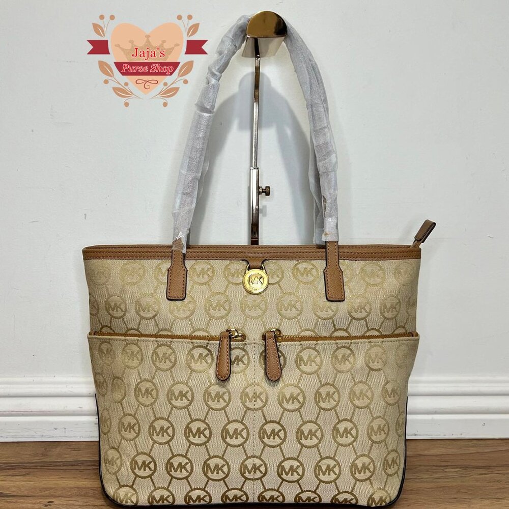 🤎Michael Kors Signature Jacquard Tote Purse🤎